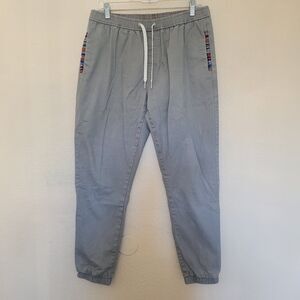 Wowie Pants Mens Large khaki Rambler Jogger Gobi Tapered Casual Stretch Pockets